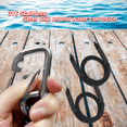 thumbnail image 4 of FLOODKING Double Hook Mooring Rope 3FT - Bungee Dock Line w/Bumper for Kayak, Boat, Jet Ski, Pontoon, 4 of 6