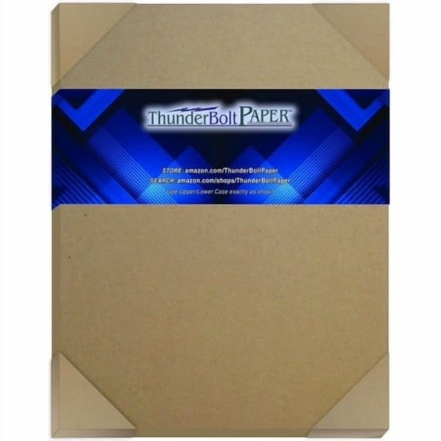 25 Sheets Chipboard 24pt (point) 8 X 10 Inches Light Weight Standard Photo|Picture-Frame Size .024 Caliper Thickness Cardboard Craft Packaging Brown Kraft Paper Board
