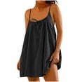 thumbnail image 2 of Sentmoon Maxi Dress Summer Wedding Guest Sleeveless Crew Neck Womens Sundresses Spring Solid Color Regular Fit Spaghetti Strap Summer Dress for Women Stylish for Work and Office XXL, 2 of 5