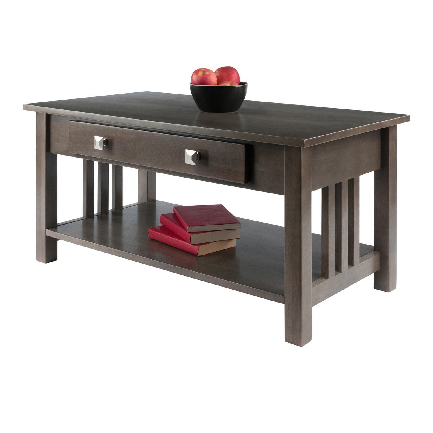 Winsome Table basse Stafford fini Gris huître