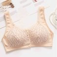 thumbnail image 3 of Virmaxy Womens Wireless Bra Lace Plus Size Gathering Underwear Everyday Bra Color Comfortable Hollow Out Perspective Bra Underwear No Rims Yellow-4 38/85, 3 of 7