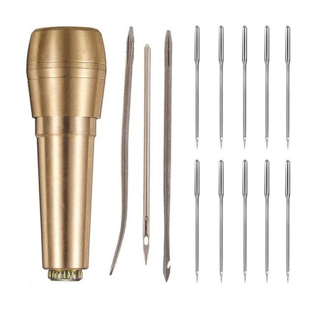Lefu Leather Sewing Kit DIY Leather Sewing Taper Needle Leather Tent Repair Tool