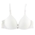 thumbnail image 1 of Women Push Up Bra Front Closure Wire Free Seamless Racerback Bra Gather Underwear, 1 of 3