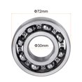thumbnail image 2 of Uxcell Deep Groove Ball Bearings C3 Open Type Chrome Steel 30x72x19mm, 2 of 4