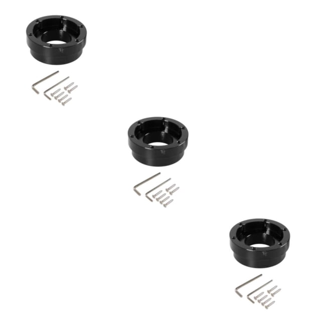 Ruiboury Premium 70mm Steering Wheel Adapter Plate for G29 Racing Performance Black 3Set