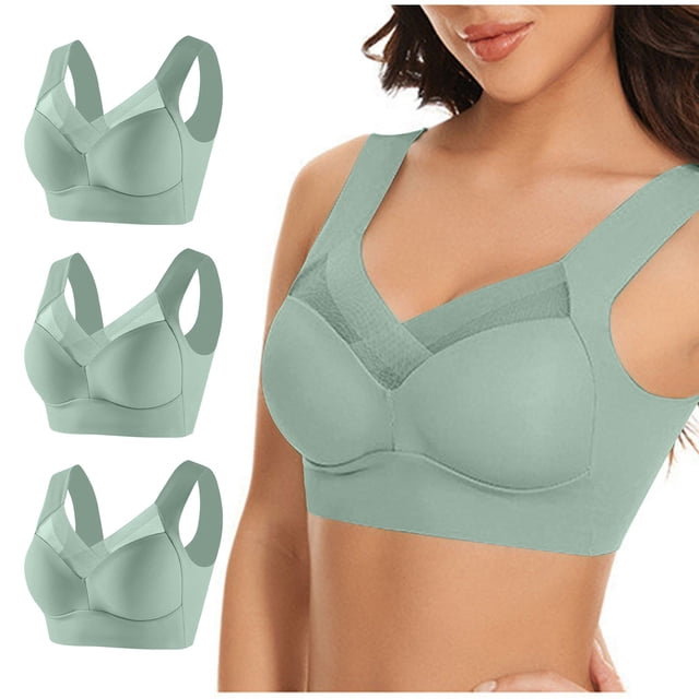 Bras for Women, Womens 3PC Strapless Underwear with Thin Side Collection and Daily Bra