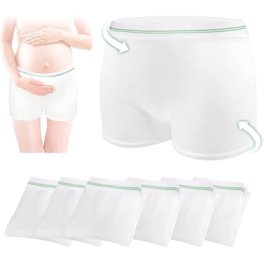 Culottes Jetables en Maille Post-Partum, sous-Vêtements d'Hôpital, Culottes en Maille pour Césarienne, Tailles P-2TG