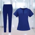 thumbnail image 2 of serony Female Nursing Scrubs Uniform Breathable for Cosmetology Pet Groomer SPA, 2 of 9
