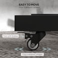 thumbnail image 2 of Soozier Olympic Weight Plate Rack with 4 Wheels, for 2" Plates and Bars, 2 of 9