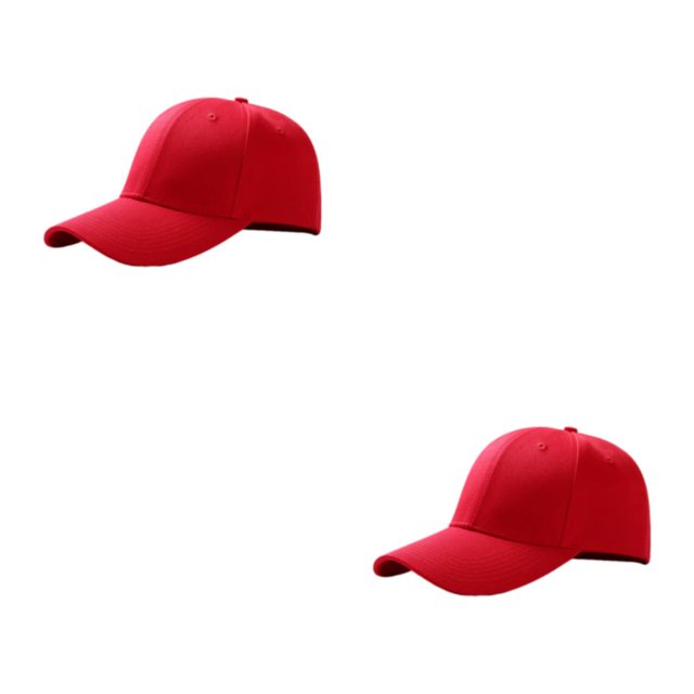 relayinert Lightweight And Breathable Sun Cap Sporty Style For Outdoor Enthusiasts Adjustable Strap Polyester Outdoors Sun Cap red 2Set