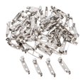 thumbnail image 2 of 60 Pcs Lots Broche en Métal Épingle Arrière Fabrication de Bijoux Apprêts 2 Trous, 2 of 8