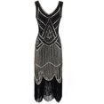 thumbnail image 1 of Plus Size Vintage 1920s Flapper Tassel Great Evening Party Cocktail Dress, 1 of 1