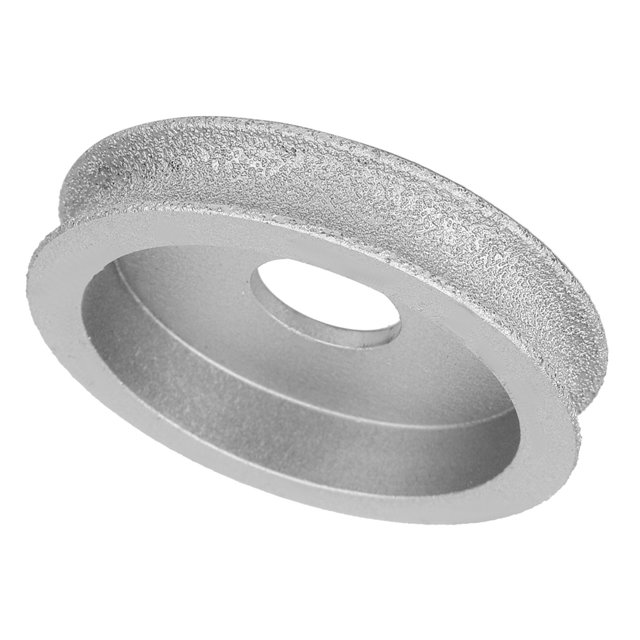 Roue de Meulage à Bord Arrondi 73mm, Disque de Roue Abrasive Concave, Roue de Meulage Rainurée pour Pierre Verre Céramique