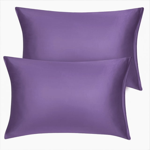 Unique Bargains Satin Pillowcase Zippered Silky Sateen