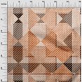 thumbnail image 3 of oneOone Cotton Cambric Rust Brown Fabric Check Craft Projects Decor Fabric Printed By The Yard 56 Inch Wide, 3 of 4