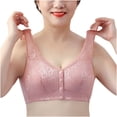 thumbnail image 1 of Timegard Front Closure Bras for Women Plus Size Lace Wireless Full Support Breathable Comfy Everyday Bra, 1 of 2
