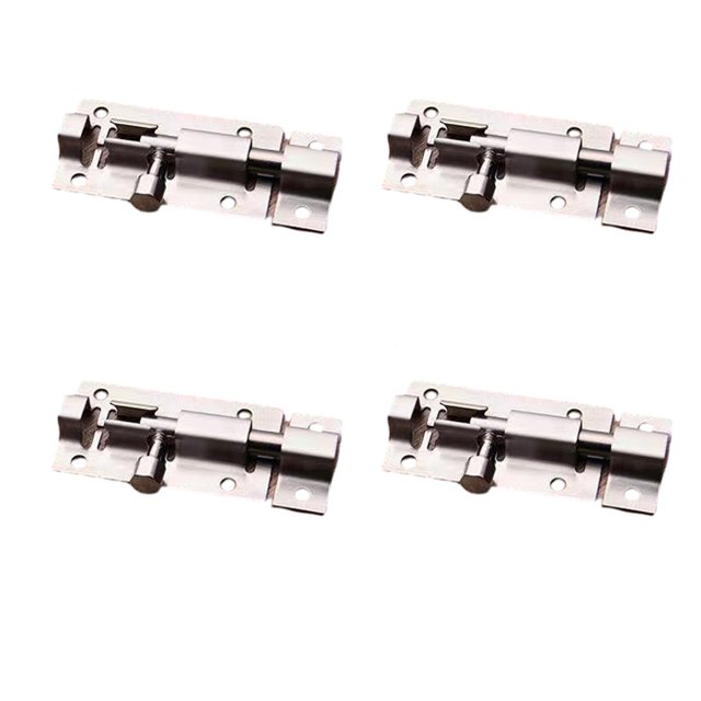 Decodeary 4pack/lot Affordable And Stylish Locks For Various Doors - Satisfaction Guaranteed Smooth Operation Slide Screws 2 inch 1 Pc