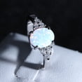 thumbnail image 2 of Fashion Jewelry Stone Opal Round Opal Hand White Ring Ring Jewelry Rings, 2 of 5