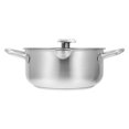 thumbnail image 4 of 1 Pce Casserole à Frire Ménagère avec Thermomètre Poêle à Friteuse Profonde en Acier Inoxydable (Argent), 4 of 9