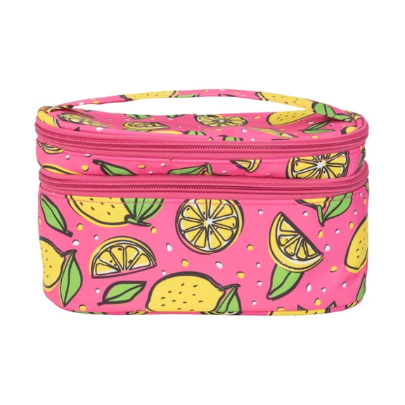 Eqb - Cosmetic Bag - 2 Comp Train Case Lemon