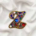 thumbnail image 2 of Christmas Letters Keychain 26 Letters Rhinestone Pendant, 2 of 8