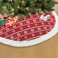 thumbnail image 3 of Holiday Time 48 inch Fair Isle Knit Tree Skirt, Red / White, 3 of 3