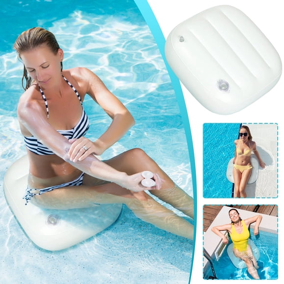 Coussin de Siège Rehausseur Gonflable pour Spa avec Soutien Ergonomique, Coussin de Dossier Portable Rempli d'Air pour le Confort du Tourbillon, de la Baignoire et de la Piscine
