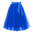 thumbnail image 4 of 2025 Jupe Basique Polyvalente Extensible Longueur Genou Ligne A Évasée Décontractée Mini Robes pour Femmes Patineuse, 4 of 5