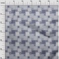 thumbnail image 3 of oneOone Velvet Blue Fabric Asian Block Tile Sewing Craft Projects Fabric Prints By Yard 58 Inch Wide, 3 of 4