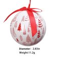 thumbnail image 3 of Suncoda Holiday Ball, Holiday Ball Ornament Tree Ornament, 2.8 Inch Multi-Style Holiday Light Bulb Ornament Holiday Tree Ornament Tree Dress Family Party Holiday Ornament, 3 of 5