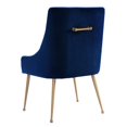 thumbnail image 3 of TOV Furniture Beatrix Chaise Latérale en Velours avec Or, 3 of 5