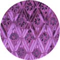thumbnail image 1 of Ahgly Company Tapis Rond Lavable en Machine Intérieur Transitionnel Magenta Foncé Violet, 4 Pieds Rond, 1 of 7