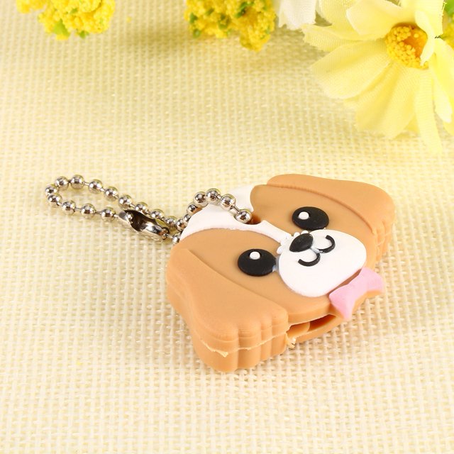 Clé Durable Petite Taille Forme de Chien Couverture de Clé pour Cadeau Adorable Amis