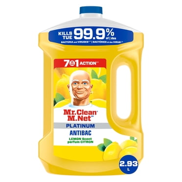 Nettoyant tout usage antibactérien M. Net, nettoyant pour planchers, savon pour vadrouille, nettoyant liquide, Citron