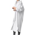 thumbnail image 2 of Robe de Plage Mode Femme Col Rabattu Ample Manches Longues Unie Mi-Mollet Robe Longue Robes T-Shirt pour Femmes Décontractée Été en Liquidation, 2 of 8