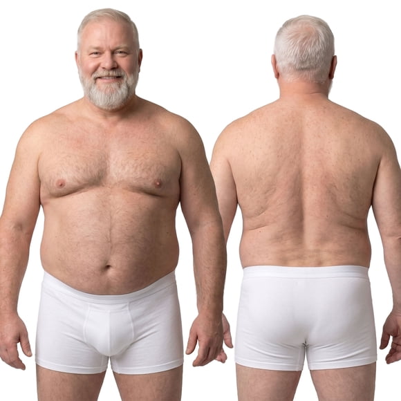 Caleçons Boxeurs pour Hommes en Coton Lavables et Réutilisables pour Incontinence avec Protection avant Absorbante