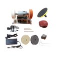thumbnail image 3 of Almencla Mini Bench Grinder Bench Grinding Tool DIY Supplies Multifunction Sturdy Benchtop Sander Polisher for Tabletop Edge Polishing G, 3 of 8