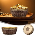 thumbnail image 1 of BKER Feng Shui Wealth Position Bowl Pure Copper 415 Grams 0.92 Pounds Double Appearing Base Wealth Treasury With Wealth Inscription Desk Altar Sacred Decorat, 1 of 7