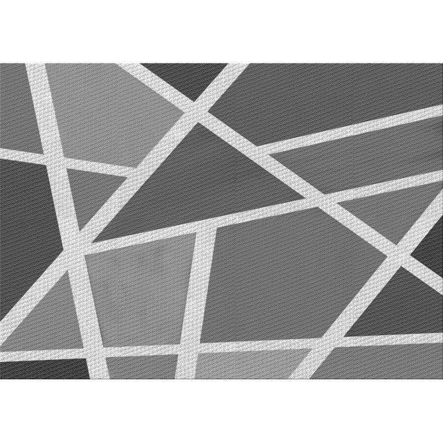 Ahgly Company Machine Washable Indoor Rectangle Transitional Gray Cloud Gray Area Rugs, 2' x 4'