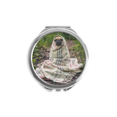 thumbnail image 1 of Bulldog Pet Photography Picture Hand Compact Mirror Round Portable Pocket Glass, 1 of 3