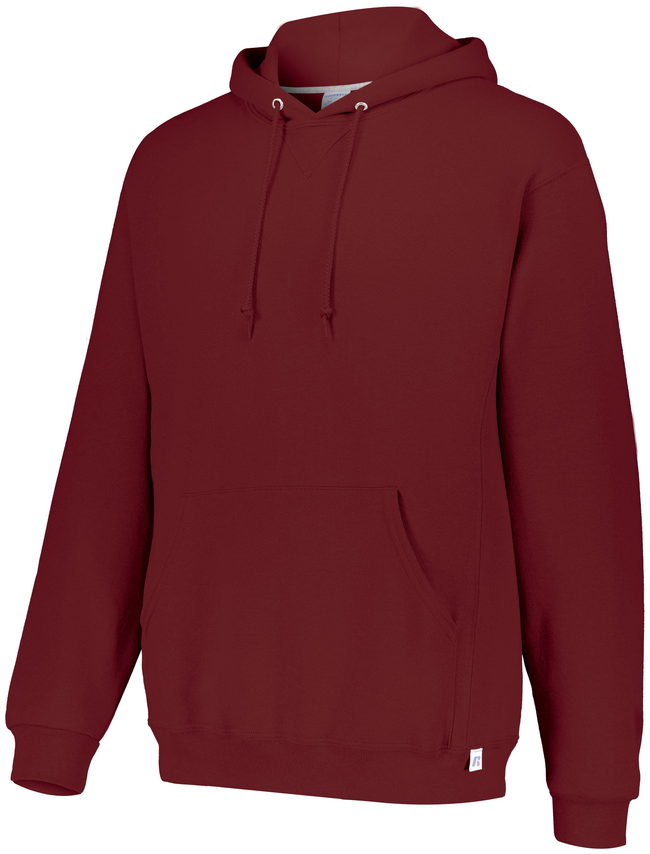 Russell Athletic Dri Power Hooded Sweatshirt, XL, Cardinal