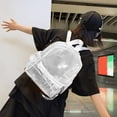thumbnail image 4 of Back to School Supplies Deals! LSLJS Clear Backpack Transparent Packet No Water PVC School Bag Student School Bag Travel Beach Bag Outdoor School Bag Travel Backpack, 4 of 8