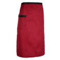 thumbnail image 1 of Milaget Taille Demi Durable Cuisine Tablier Traiteur Chef Hôtel Cuisinier Serveur Pub Rouge, 1 of 9