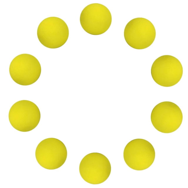 jinwen 10 Pcs Exercices Pratique Entraînement Balles Jaune