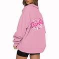 thumbnail image 2 of Mode Décontractée à Manches Longues Imprimé Floral Fermeture Éclair Épaule Extérieure Surdimensionnée Sweat-Shirts Noir S, 2 of 6