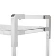 thumbnail image 2 of Bar Serving Silver Cart with Acrylic, 2 of 5