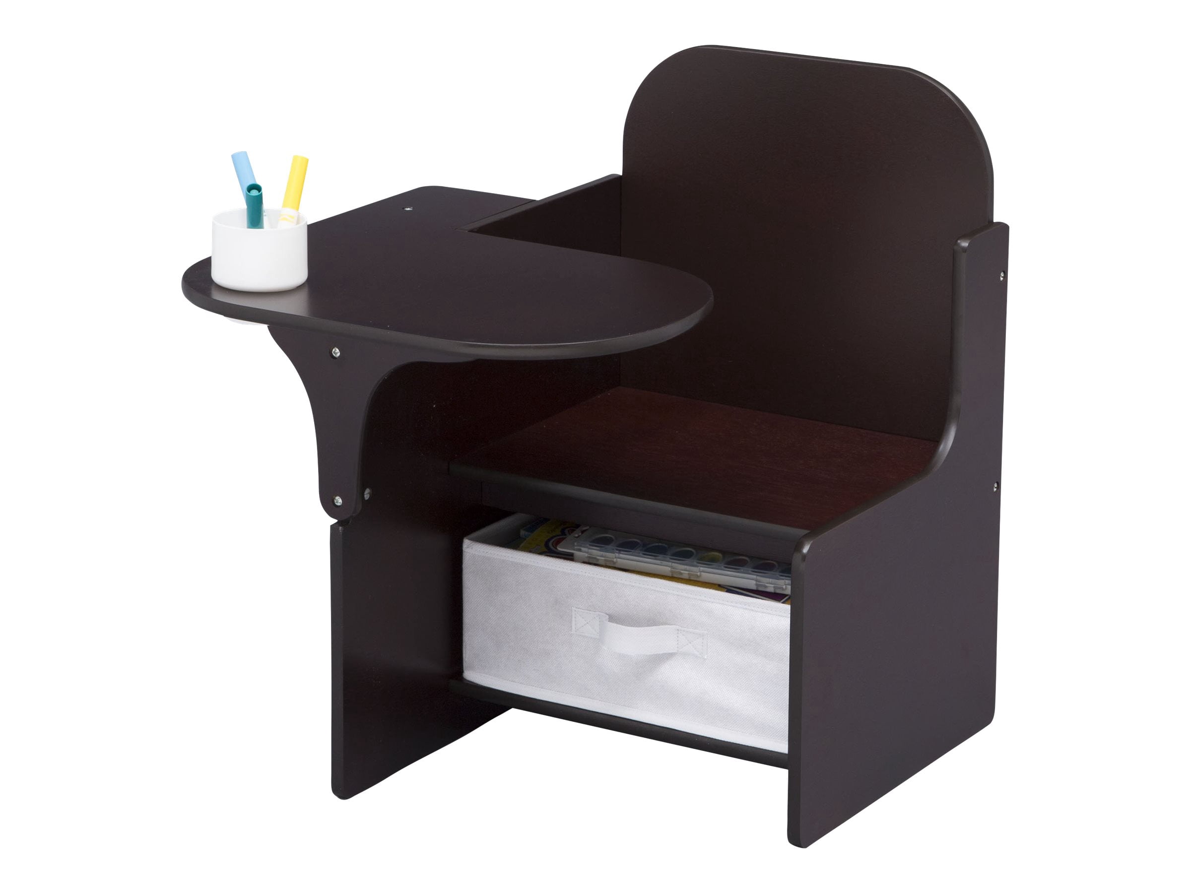 Delta Children MySize Desk - Chair - armrests - engineered wood - dark chocolate