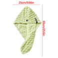 thumbnail image 2 of Bonnet de Douche de Luxe pour Femmes Réutilisable et Imperméable, Bonnet en Velours pour Cheveux Secs, Bonnet de Shampooing et de Douche pour Femmes, Bonnet pour Cheveux Secs à Double Couche en Velours Corail, 2 of 4