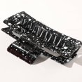 thumbnail image 4 of 2 Pack Hair Claw Clips Tortoise Barrettes Rectangle Shape Clips Fashion Colorful Hair Clips 2.17 Inch Sequins Hair Jaw Clips Matte Rectangle Nonslip Clip, 4 of 4