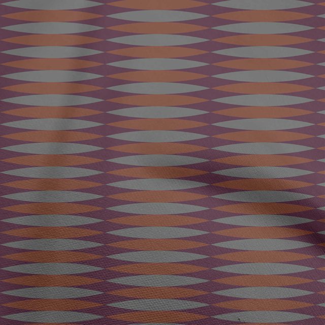 oneOone Cotton Flex Purple Fabric Geometric Craft Projects Decor Fabric Printed By The Yard 40 Inch Wide
